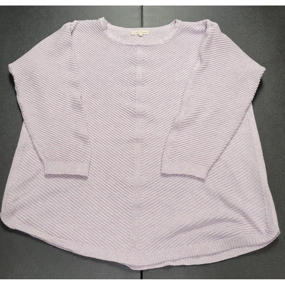 Women's Retrology Long Sleeve Sweater Light Pink/Lavender Size 2X